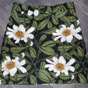Tropical PrintTapestry Skirt Sz 8 Ann Taylor Factory
